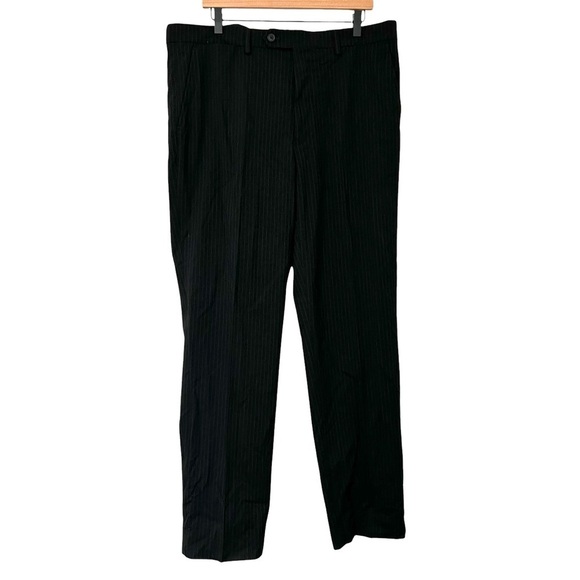 Nautica Black Pin Stripped Dress Pants Size 38 Waist New With Tags 32” Inseam - Picture 1 of 6